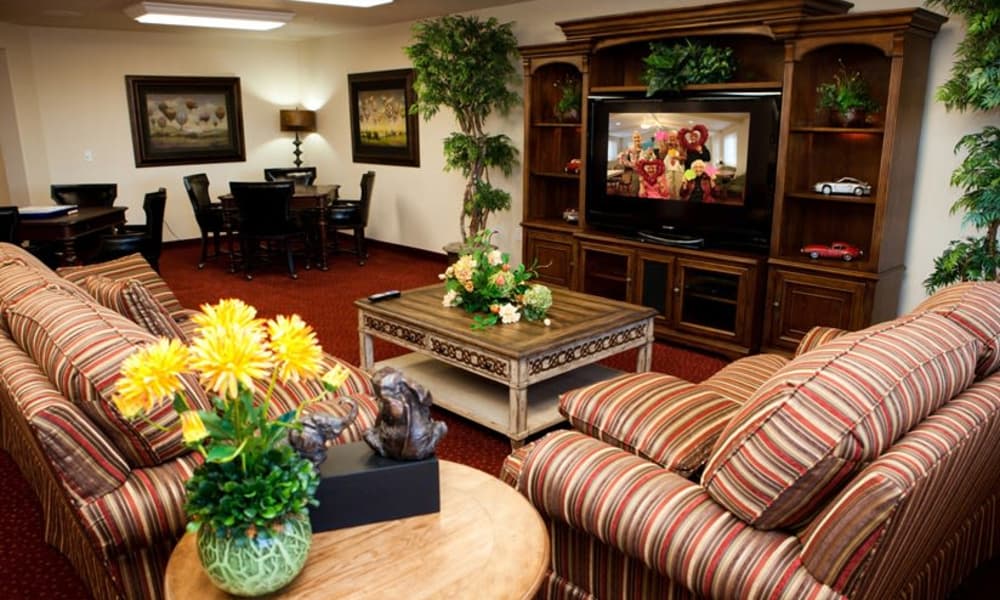 A living room in a Ashton Gardens apartment